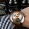 Coru-Babble-Case-Gold-Skull-on-Brown-Leather-Strap Replica
