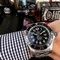 Breitling-Superocean-Black-Dial-on-SS-Strap Replica