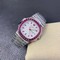 Nautilus-Jumbo-5711-PF-1-1-Best-Edition-White-Textured-Dial-Diamonds-Bezel-on-SS-Bracelet-A324 Replica