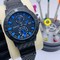 UN-Marine-Black-Blue-Dial-Black-Case-on-Black-Rubber-Strap Replica