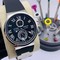 UN-Classic-Rome-Black-Dial-Silver-Case-on-Black-Rubber-Strap Replica