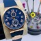 UN-Classic-Rome-Blue-Dial-Gold-Case-on-Blue-Rubber-Strap Replica