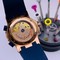 UN-Classic-Rome-Blue-Gold-Dial-on-Blue-Rubber-Strap Replica