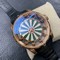 Excalibur-Knights-of-the-Round-Table-II-RG-1-1-Best-Edition-Chessboard-Dial-on-Black-Leather-Strap-MIYOTA-9015 Replica