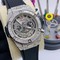 Hublot-Big-Bang-Skeleton-Silver-High-Version-Diamond Replica