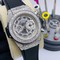Hublot-Big-Bang-Skeleton-Silver-High-Version-Diamond Replica