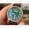 Pilot-UTC-Spitfire-MJ271-Bronze-ZF-1-1-Best-Edition-Green-Dial-on-Brown-Leather-Strap Replica