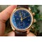 Portugieser-Chrono-Classic-42-RG-IW3903-1-1-Best-Edition-Blue-Dial-on-Brown-Leather-Strap Replica
