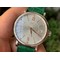 Portofino-37mm-RG-V7F-1-1-Best-Edition-Silver-Dial-Bezel-on-Green-Leather-Strap Replica