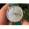 Portofino-37mm-RG-V7F-1-1-Best-Edition-Silver-Dial-Bezel-on-Green-Leather-Strap Replica