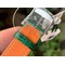 Portofino-37mm-RG-V7F-1-1-Best-Edition-Silver-Dial-Bezel-on-Green-Leather-Strap Replica