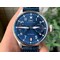 Big-Pilot-IW501008-quot-Boutique-London-quot-SS-Best-Edition-Blue-Dial-on-Blue-Leather-Strap Replica