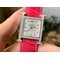 Hermes-H-Watch-26mm-YG-Diamonds-Bezel-OXF-Best-Edition-White-Dial-on-Deep-Red-Croco-Strap-Ronda-Quartz Replica