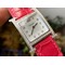 Hermes-H-Watch-26mm-YG-Diamonds-Bezel-OXF-Best-Edition-White-Dial-on-Deep-Red-Croco-Strap-Ronda-Quartz Replica