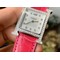 Hermes-H-Watch-26mm-YG-Diamonds-Bezel-OXF-Best-Edition-White-Dial-on-Deep-Red-Croco-Strap-Ronda-Quartz Replica