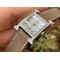 Hermes-H-Watch-26mm-YG-Diamonds-Bezel-OXF-Best-Edition-White-Dial-on-Light-Brown-Texture-Leather-Strap-Ronda-Quartz Replica