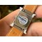 Hermes-H-Watch-26mm-YG-Diamonds-Bezel-OXF-Best-Edition-White-Dial-on-Light-Brown-Texture-Leather-Strap-Ronda-Quartz Replica