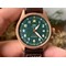 IWC-Spitfire-Automatic-Bronze-IW326802-MKF-1-1-Best-Edition-Green-Dial-on-Brown-Leather-Strap-MIYOTA-9015 Replica