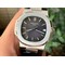 Nautilus-5711-1A-PPF-1-1-Best-Edition-Gray-Textured-Dial-on-Black-Leather-Strap-324CS-V4 Replica