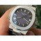Nautilus-5711-1A-PPF-1-1-Best-Edition-Gray-Textured-Dial-on-Black-Leather-Strap-324CS-V4 Replica