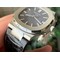 Nautilus-5711-1A-PPF-1-1-Best-Edition-Gray-Textured-Dial-on-Black-Leather-Strap-324CS-V4 Replica