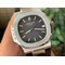 Nautilus-5711-1A-PPF-1-1-Best-Edition-Gray-Textured-Dial-on-Black-Leather-Strap-324CS-V4 Replica