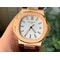 Nautilus-5711-1R-PPF-1-1-Best-Edition-White-Textured-Dial-on-Brown-Leather-Strap-324CS Replica