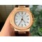 Nautilus-5711-1R-PPF-1-1-Best-Edition-White-Textured-Dial-on-Brown-Leather-Strap-324CS Replica