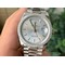Rolex-DayDate-36mm-Dia-Pres-SS-SS-Silv-Wht-Stk-1-1-Best-Edition-Version Replica