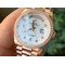 Rolex-DayDate-36mm-Dia-Pres-RG-RG-Wht-1-1-Best-Edition-Version Replica