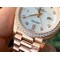 Rolex-DayDate-36mm-Dia-Pres-RG-RG-Wht-1-1-Best-Edition-Version Replica