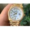 Rolex-DayDate-36mm-Flt-Pres-904L-YG-YG-Wht-M-Dia-1-1-Best-Edition-Version Replica