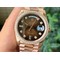 Rolex-DayDate-36mm-Flt-Pres-904L-YG-YG-G-Brown-Dia-1-1-Best-Edition-Version Replica