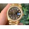 Rolex-DayDate-36mm-Flt-Pres-904L-YG-YG-Brown-Dia-1-1-Best-Edition-Version Replica