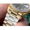 Rolex-DayDate-36mm-Flt-Pres-904L-YG-YG-Brown-Dia-1-1-Best-Edition-Version Replica