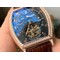 Malte-Tourbillon-SS-Skeleton-Black-Dial-Diamond-on-Brown-Leather-Strap-1-1-Best-Edition-Version Replica