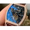 Malte-Tourbillon-SS-Skeleton-Black-Dial-Diamond-on-Brown-Leather-Strap-1-1-Best-Edition-Version Replica