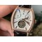 Malte-Tourbillon-SS-Skeleton-White-Dial-Diamond-on-Brown-Leather-Strap-1-1-Best-Edition-Version Replica
