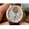 Piaget-Gouverneur-Tourbillon-SS-OXF-Best-Edition-White-Dial-Bezel-on-Brown-Leather-Strap Replica