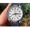 Aqua-Terra-150M-Master-Chronometers-VSF-1-1-Best-Edition-White-Dial-Gold-Hand-on-Blue-Rubber-Strap-A8900-Super-Clone Replica