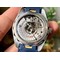 Aqua-Terra-150M-Master-Chronometers-VSF-1-1-Best-Edition-White-Dial-Gold-Hand-on-Blue-Rubber-Strap-A8900-Super-Clone Replica