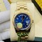 Rolex-DayDate-YG-YG-Blue-Dial-Dial-High-Version Replica