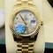 Rolex-DayDate-YG-YG-White-Dial-High-Version Replica