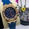 Audemars-Piguet-Royal-Oak-38mm-Blue-Dial-Rubber-Strap Replica