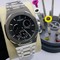 Audemars-Piguet-Royal-Oak-Silver-Black-Dial-Chrono Replica