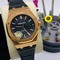 Audemars-Piguet-High-Version-Black-Dial-on-Black-Leather-Strap Replica