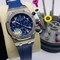 Audemars-Piguet-Royal-Oak-38mm-Blue-Dial-Rubber-Strap Replica