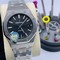 Audemars-Piguet-Royal-Oak-Silver-Black-Dial Replica