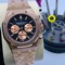 Audemars-Piguet-Royal-Oak-Chrono-Gold-Black-Dial-Gold-Chrono Replica