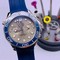 Omega-Seamaster-Grey-Dial-on-Blue-Rubber-Strap-Chrono-High-Version Replica